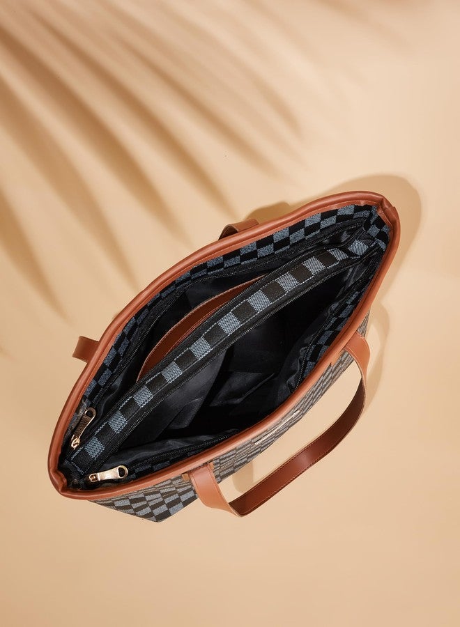 Fargo Lulu Tote Bag for Women | Stylish Vegan Leather with Trendy Keychain, Smooth Zip Closure | Affordable Daily Use Handbag for College, Office & Travel | Made in India (Black) - Image 4